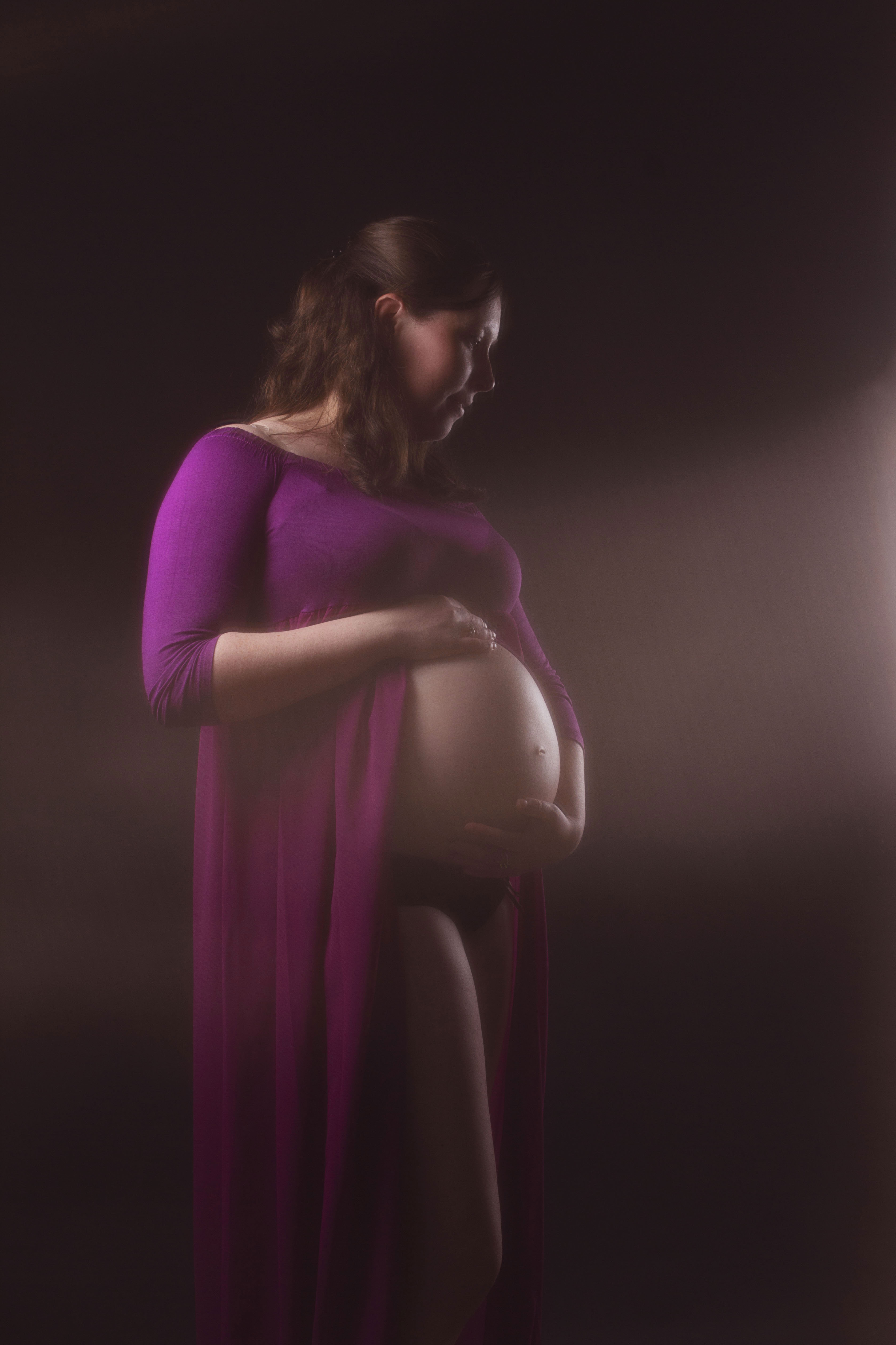 portrait femme enceinte studio