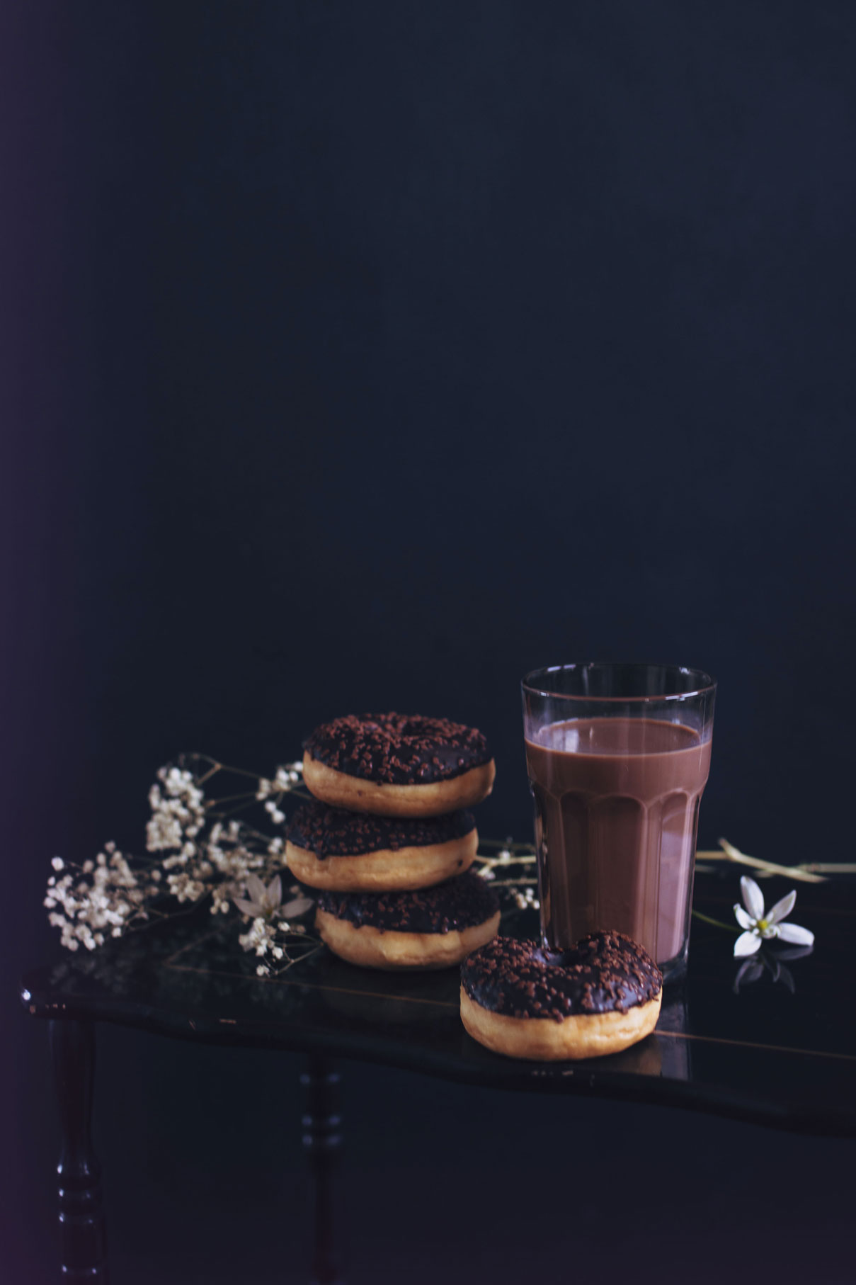 photographie culinaire donuts chocolat à tours